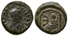 Justinian I, 527-565. Pentanummium AE 12mm, 2,13g
