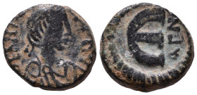 Anastasius I, 491-518. Pentanummium AE 12mm, 2,49g