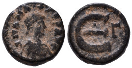 Anastasius I, 491-518. Pentanummium AE 12mm, 2,46g *Repatinated*