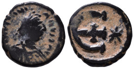 Justinian I, 527-565. Pentanummium AE 15mm, 2,35g *Repatinated*