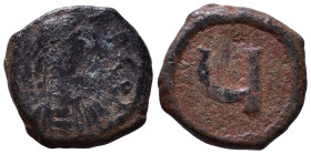 Tiberius II Constantine, 578-582. Pentanummium AE 13mm, 2,06g