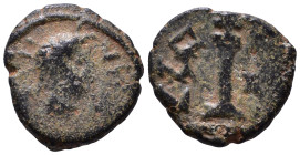Justin I, 518-527. Decanummium AE 14mm, 2,21g
