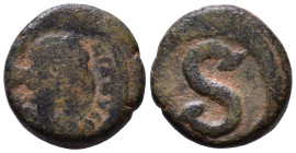 Justinian I, 527-565. 6 Nummi AE 13mm, 3,00g