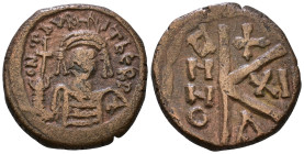 Maurice Tiberius, 582-602. Half follis AE 20mm, 5,82g