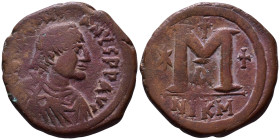 Justin I, 518-527. Follis AE 30mm, 16,12g