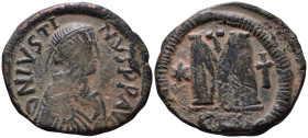 Justinian I, 527-565. Follis AE 33mm, 16,91g *Repatinated*