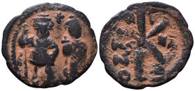 Uncertain Byzantine Half follis AE 23mm, 3,34g *Repatinated*
