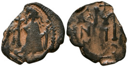 Arab Byzantine. Fals AE 19mm, 2,63g *Repatinated*