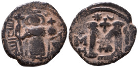 Arab Byzantine. Fals AE 19mm, 3,78g *Repatinated*