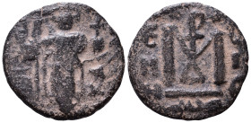 Arab Byzantine. Fals AE 18mm, 3,14g *Repatinated*