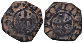 Antioch. Bohémond IV and Bohémond V. Circa 1215-1250. Æ Pougeoise Contemporary imitation ? 17mm, 1,16g *Repatinated*