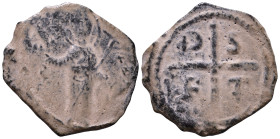 Principality of Antioch. Tancred, regent, 1101-1112. Follis AE 20mm, 2,79g *Repatinated*