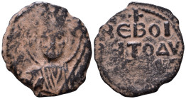 Principality of Antioch. Tancred, regent, 1101-1112. Follis AE 21mm, 2,56g *Repatinated*