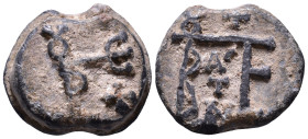 Byzantine lead seal. 17mm, 6,13g