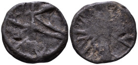 British Lead Token, circa 14th-17th century. Stranded cross. R/ Wheel. Cf. Martin Dean, “Lead Tokens from the River Thames at Windsor and Wallingford”...