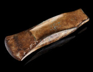 A EUROPEAN EARLY BRONZE AGE FLANGED AXE HEAD
Circa 1800-1600 BC.
Bronze axe head with flanges ('Randleistenbeil') and wide blade. Minor corrosion an...