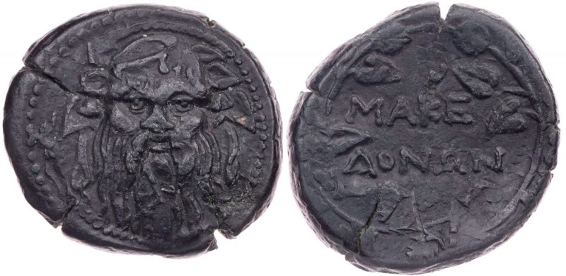 MAKEDONIEN, RÖMISCHES PROTEKTORAT
 AE-Tetrachalkon 166/165 v. Chr. Vs.: Kopf de...