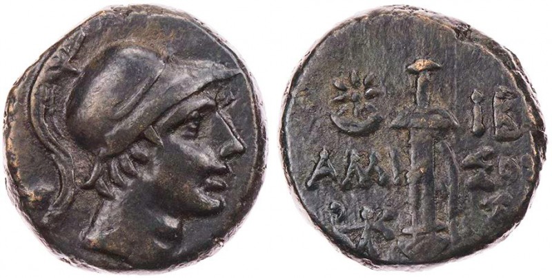 PONTOS AMISOS
 AE-Tetrachalkon 100-85 v. Chr., unter Herakl(...) Vs.: Kopf des ...