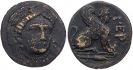 TROAS GERGIS
 AE-Tetrachalkon 400-241 v. Chr. Vs.: Kopf der Sibylle Herophile halbrechts, Rs.: Sphinx sitzt n. r., darunter Ähre BMC 9; SNG Cop. 339;...