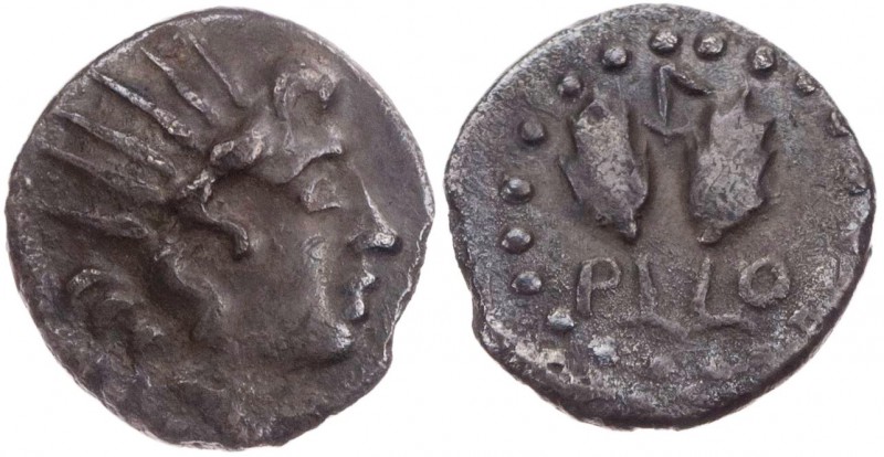 KARISCHE INSELN RHODOS
Rhodos AR-Diobol vor 188 v. Chr. Vs.: Kopf des Helios mi...