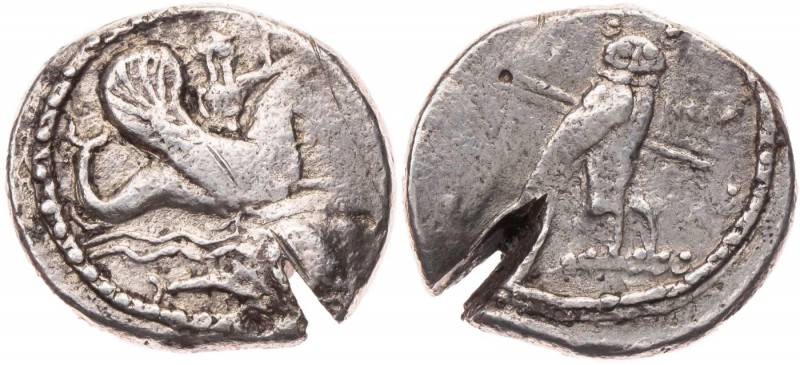PHOENIZIEN TYROS
 AR-Stater 326/325 v. Chr. (= Jahr 23) Vs.: Ba'al Melkarth rei...