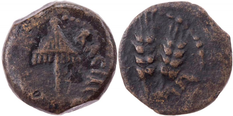 IUDAEA HERODISCHE DYNASTIE
Agrippa I., 37-44 n. Chr. AE-Dichalkon 41/42 n. Chr....