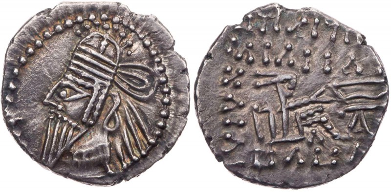 PARTHER, KÖNIGREICH DER ARSAKIDEN
Osroes II., 190-208 n. Chr. AR-Drachme Ekbata...