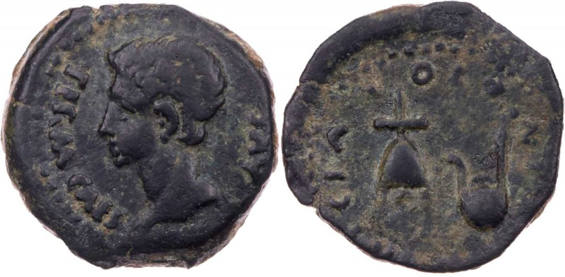 SPANIEN COLONIA PATRICIA
Augustus, 27 v.-14 n. Chr. AE-Semis Vs.: PERM CAES AVG...