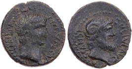MAKEDONIEN KASSANDREIA
Claudius, 41-54 n. Chr. AE-As Vs.: TI CLA CAESAR AVG GERM P M TRIB POT, Kopf n. r., Rs.: COL IVL AVG C-A-SSANDR, Kopf des Iupi...