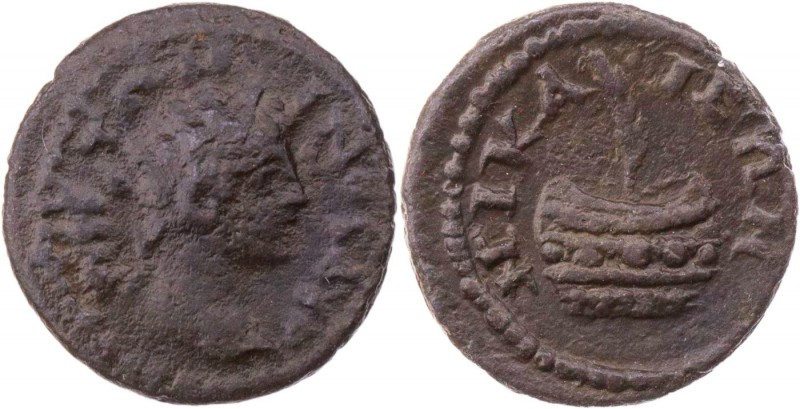 BITHYNIEN NIKAIA
Caracalla, 198-217 n. Chr. AE-Hemiassarion Vs.: Kopf mit Lorbe...