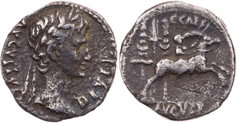RÖMISCHE KAISERZEIT
Augustus, 27 v.-14 n. Chr. AR-Denar 8 v. Chr. Lugdunum Vs.:...