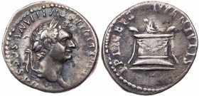 RÖMISCHE KAISERZEIT
Domitianus als Caesar, geprägt unter Titus, 79-81 n. Chr. AR-Denar 80/81 n. Chr. Rom Vs.: [CAES]AR DIVI F DOMITIANVS COS VII, Kop...