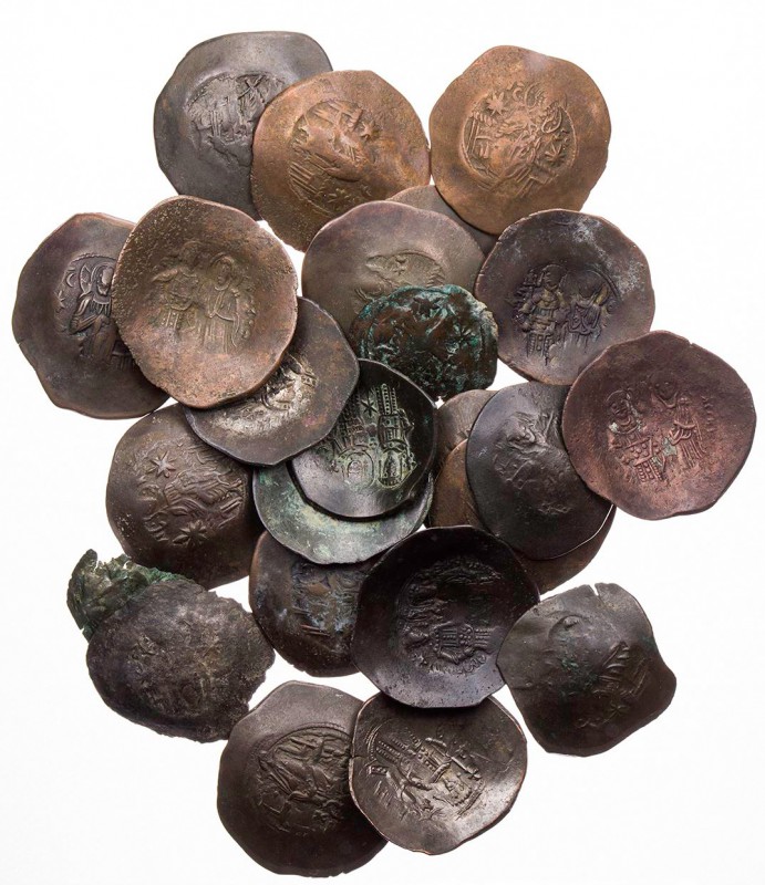 Lot, byzantinische Münzen Spätbyzantinische Trachea, überwiegend Manuel I. Komne...