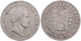 BRANDENBURG - PREUSSEN PREUSSEN, KÖNIGREICH
Friedrich Wilhelm III., 1797-1840. Taler 1838 A Berlin AKS 17; J. 62; Thun 250; Olding 182. berieben, ss