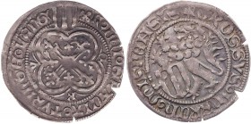 SACHSEN SACHSEN, KURFÜRSTENTUM
Friedrich II., 1428-1464. Schildgroschen o. J. (1442-1447) Schrägkreuz Zwickau Vs.: Blätterkreuz in Vierpass, links ob...