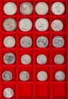 KAISERREICH
 Lot Silbermünzen Preussen: 2, 3 und 5 Mark J. 96 (3), 97 (3), 98, 99, 102, 103, 104, 105, 106, 107, 108, 109, 110, 111, 112, 113, 114. 2...