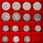 KAISERREICH
 Lot Silbermünzen Sachsen: 2, 3 und 5 Mark J. 121, 122, 124, 125, 127, 128, 129, 130, 132, 133, 134, 135, 136, 138, 140. 15 Stück ss-vz