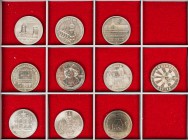 DDR
 Lot 5 Mark Gedenkmünzen J. 1534, 1543, 1580, 1585, 1588, 1590, 1596, 1598, 1601, 1602. 10 Stück meist vz