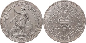 GROSSBRITANNIEN / IRLAND BRITISCHE KOLONIEN
British India. Bombay. Trade-Dollar 1912 B KM T5. ss-vz