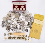RUSSLAND SOWJETUNION, 1917-1991
 Lot Gedenkmünzen, überwiegend aus der Zeit der UdSSR, darunter 45 x 5 Rubel, 13 x 3 Rubel und über 100 x 1 Rubel, me...