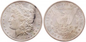 VEREINIGTE STAATEN VON AMERIKA / USA
 1 Dollar 1879 S Morgan, in Slab von PCGS (7092.64/2450517), MS 64 KM 110. vz-St