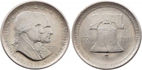 VEREINIGTE STAATEN VON AMERIKA / USA
 1/2 Dollar 1926 Sesquicentennial of American Independence KM 160. vz