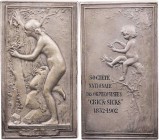 STÄDTEMEDAILLEN GESANGVEREINE
Frankreich, Paris Versilberte Bronzeplakette 1890 (v. Daniel Dupuis) Auf das 50-jährige Jubiläum des Männergesangverein...
