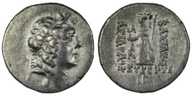KINGS OF CAPPADOCIA. Ariarathes IX Eusebes Philopator, circa 100-85 BC. Drachm , mint A (Eusebeia), RY 13 = 89/8 BC. Diademed head of Ariarathes IX to...