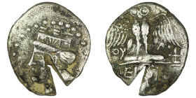 Pontos, Amisos, AR drachm-siglos,late 5th-4th century BC, Persic standard, struck under magistrate.
Obv: Draped bust of Tyche-Hera left, wearing orna...