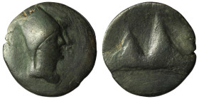 KINGS OF ARMENIA. Tigranes IV  2 BC-AD 1. AE  Artaxata. [BACIΛEYC MEΓAC TIΓPANHC] Jugate busts of Tigranes IV, wearing five-pointed tiara, and Erato t...