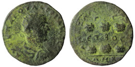 Cilicia, Anazarbus AR Valerian I (253-260) Dated year 272 =253/4
Obv: AVT K OVAΛEPIANOC CE - Radiate, draped, and cuirassed bust right
Rev: ANAZAPBO...