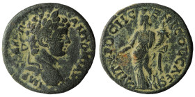 PISIDIA. Antioch. Caracalla (AD 198-217). AE. ANTONINVS-CAES AVG, laureate, draped, and cuirassed bust of Caracalla right, seen from behind / ANTIOCH ...