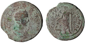 CILICIA. Tarsos. Tranquillina (Augusta, 238-244). Ae.
Obv: CABINEIAN TPANKVIΛΛEINAN CEB.
Diademed and draped bust right, set on crescent.
Rev: TAPC...