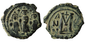 Heraclius, with Martina and Heraclius Constantine (610-641) AE Follis
Weight 8,26 gr - Diameter 23,91 mm